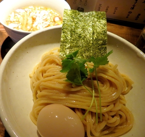 「つけそば 塩 ＋味玉（950円）」@神田とりそば なな蓮の写真