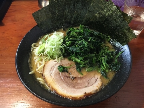 「文蔵ラーメン ほうれん草 海苔」@麺匠 文蔵の写真
