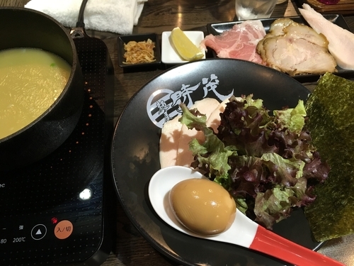 「濃厚鶏白湯つけ麺(塩)麺半分」@麺屋 時茂 西川口店の写真