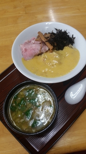 「限定納豆煮干しつけそば850円」@と多゛食堂の写真