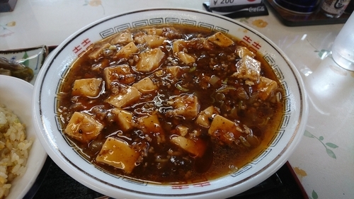 「マーボーラーメン　650円」@近江屋食堂の写真