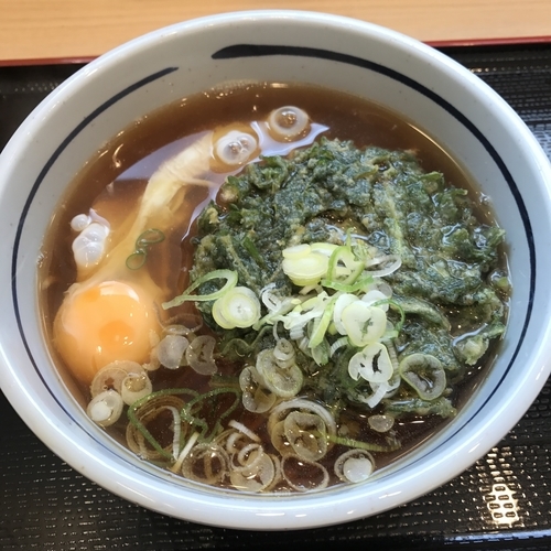 「春菊天（￥410）＋玉子（￥70）」@吉そば 四谷店の写真