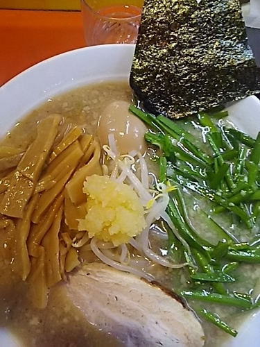 「ラーメン全部入り 味玉に変更」@本格的豚骨そば まりぼの写真