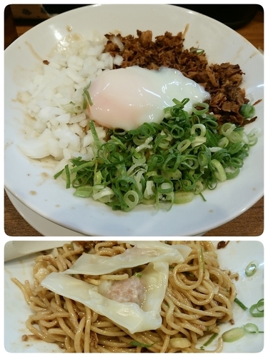 「まぜそば＋ワンタン」@麺バカ息子の写真