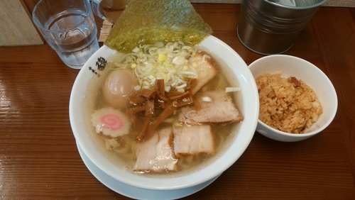 「味玉中華そば＋肉めし」@中華そば 馥の写真