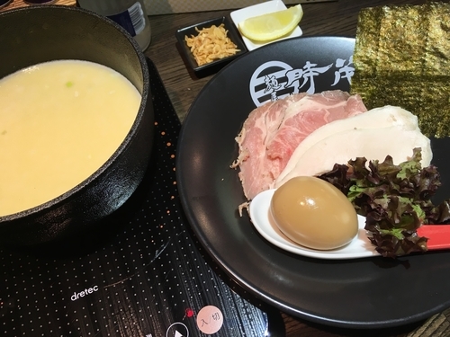 「濃厚鶏白湯つけ麺(塩)麺半分」@麺屋 時茂 西川口店の写真