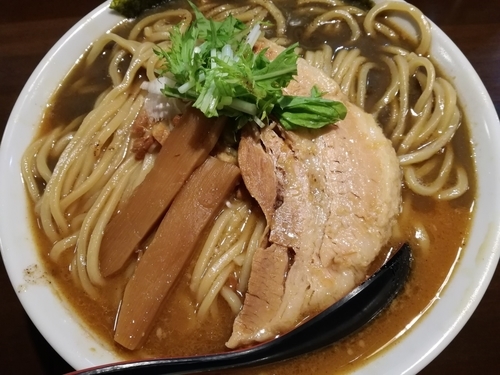 「らぁめん(黒)(大盛)」@葉月直系 きりきり舞の写真