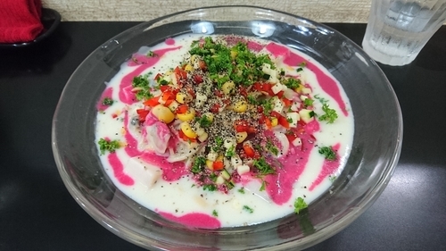 「【期間限定】PINKビシソワーズ」@自家製麺SHINの写真