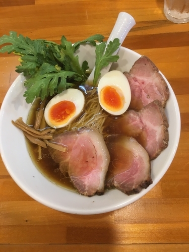 「醤油ラーメン トッピング得製」@極汁美麺 umamiの写真