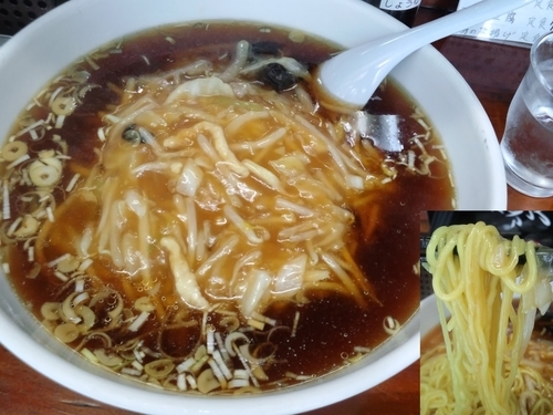 「サービスランチサンマーメン(太麺)大盛6​00円」@楽楽 上大岡店の写真