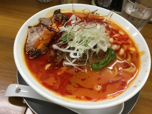 「8月夜限定麺  炎帝」@ラーメン専科 竹末食堂の写真