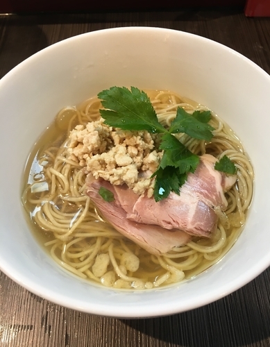 「【期間限定］冷やし鶏鮭そば  ¥850」@柳麺 呉田-goden-の写真