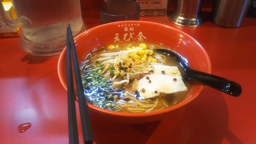 「みそ海老そば」@海老そば専門店 築地 えび金の写真