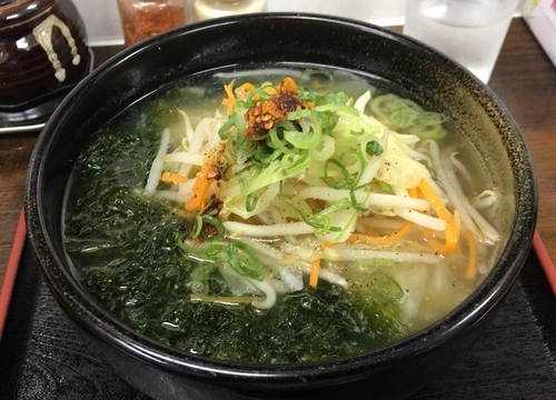 「渚のタンメン(期間限定)＋ライス(750円＋100円)」@麺場 新 ARATAの写真