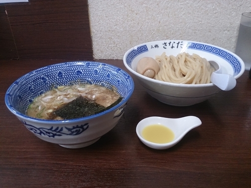 「つけめん+キズ玉+替えあつ」@つけめん さなだの写真