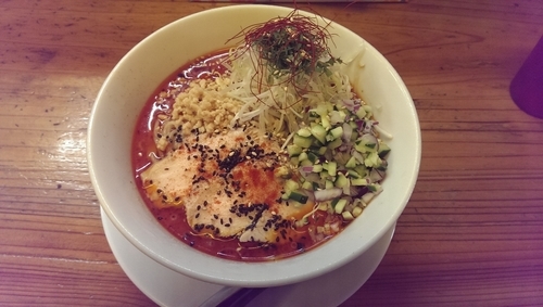 「冷し担々麺、大盛」@辛っとろ麻婆麺 あかずきんの写真