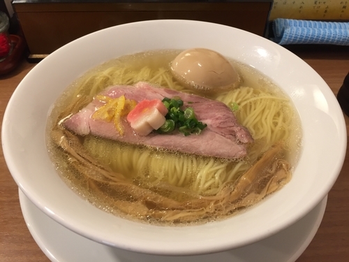 「鯛塩そば味玉入」@鯛塩そば 灯花 本店の写真