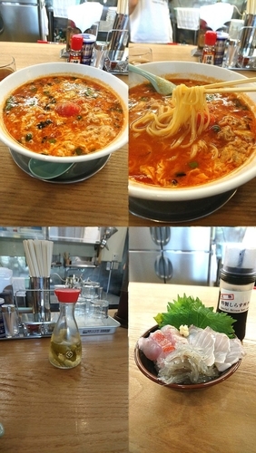 「湘南の恵み トマトラーメン+地魚飯 小セット(¥1200)」@湘南トマトラーメン OKAGESAMAの写真