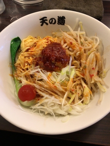 「冷やし担々麺（750円）」@らーめん 天の道の写真