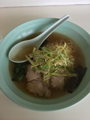 「ネギラーメン（中、750¥）」@ラーメンショップ 平泉店の写真