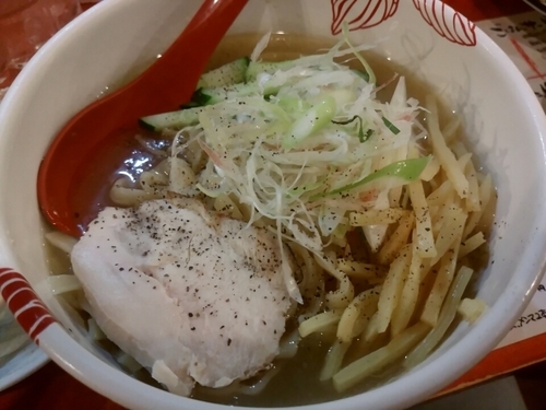 「【限定】ぷるぷるスープの鶏にぼ冷やし850円」@麺処 あす花の写真