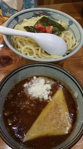 「トマトつけ麺」@麺屋まいどの写真