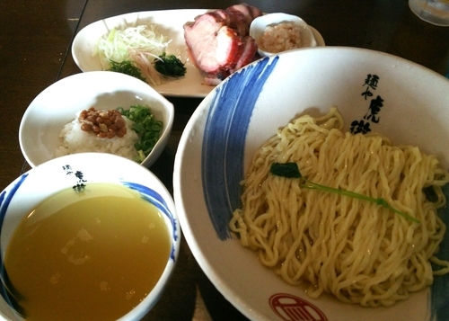 「【数量限定】薬涼潮つけそば＋〆の冷や飯＋α　880＋50円」@麺や 虎徹の写真