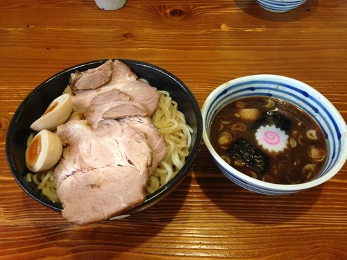 「チャーシューつけ麺味玉トッピング大盛り」@麺屋 渡来人（Try-Jin）の写真
