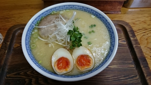 「軍鶏塩白湯ラーメン800円」@軍鶏ラーメン美幸の写真