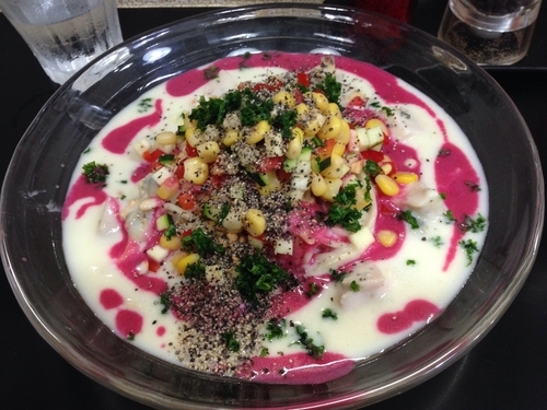 「「限定」PINKビシソワーズ」@自家製麺SHINの写真