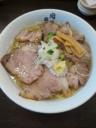 「肉そば 塩 780円」@肉そば総本山 神保町 けいすけの写真