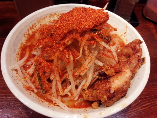 「極辛ラーメン」@旨辛ラーメン表裏 高田馬場店の写真