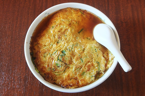 「かに玉そば(大盛り)」@栄楽飯店の写真