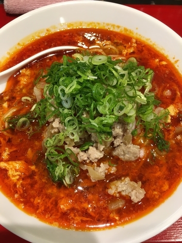 「辛卵坦々麺」@傾寄屋本舗 倶利伽羅の写真