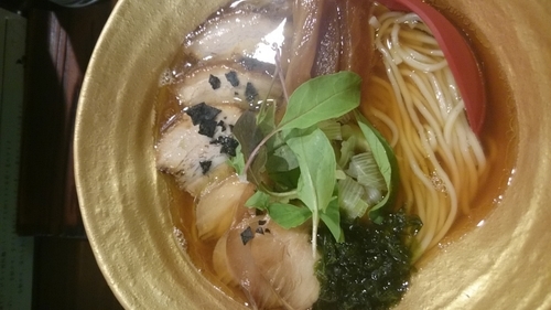 「3周年限定プレミアム醤油そば」@麺 密くろの写真