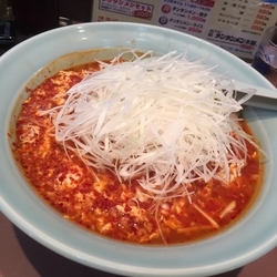 タンタンメン ネギ ザーサイ 卵ダブル 大辛 大盛 固め