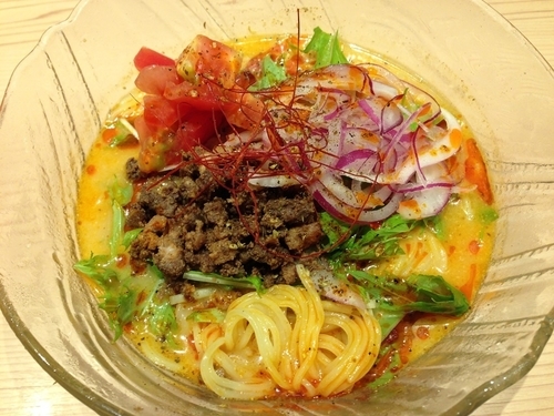 「京山椒冷製担々麺（夏季限定）」@鯛塩そば灯花 本店の写真