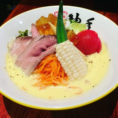 「夏野菜の冷製もろこし拉麺」@麺昇 神の手の写真