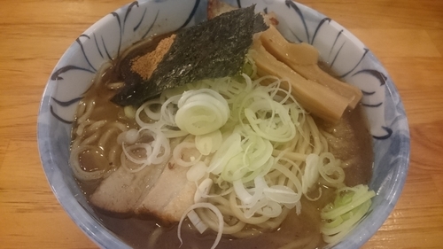 「らーめん　大盛り（780円）」@自家製麺 然の写真