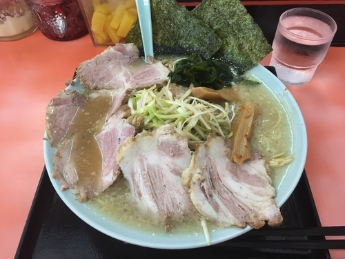 「ネギチャーシューメン中」@ラーメンショップ 北川辺店の写真