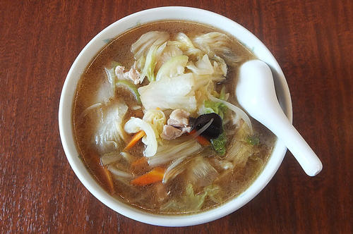 「鳥そば(大盛り)」@栄楽飯店の写真