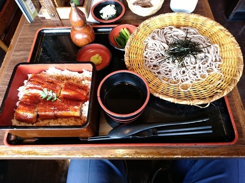 「うな重定食(冷たいそば)1,780円」@信州そば処 そじ坊 高崎モントレー店の写真