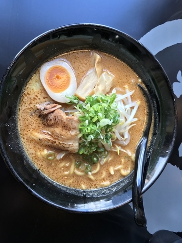 「豚骨味噌ラーメン」@麺屋白虎 甲府店の写真