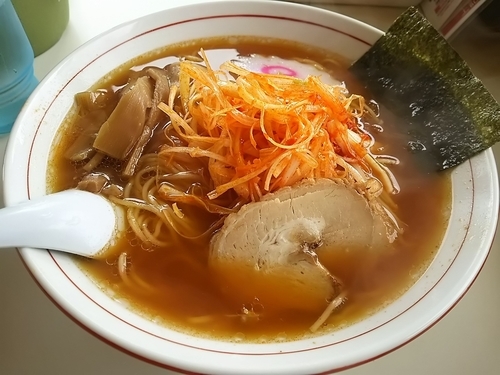 「ねぎ中華　（大盛り：サービス券）」@くるまやラーメン 松本渚店の写真