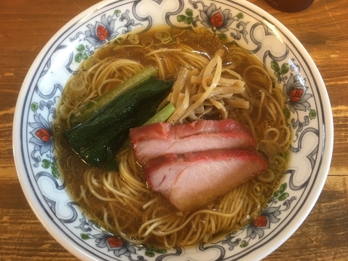 「貝そば800円（濃口）」@まるえ食堂の写真