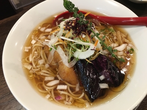 「鬼カサゴ冷たいそば」@立ち呑み居酒屋 金町製麺の写真