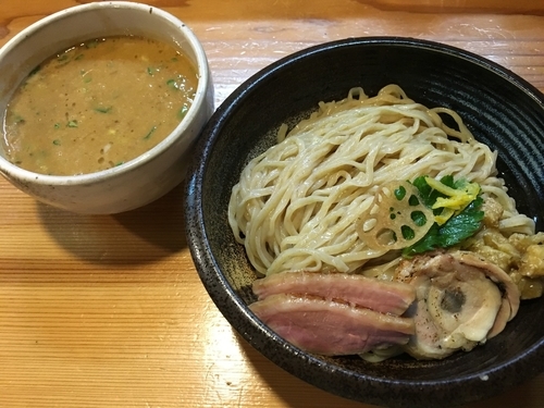 「鴨白湯つけ麺」@はりけんラーメン 南店の写真