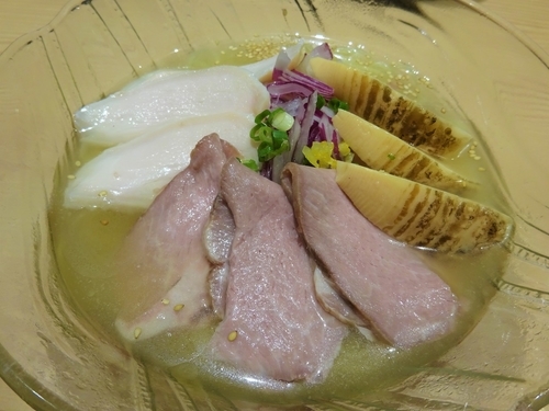 「真夏のひらめ冷涼麺　　880円」@鯛塩そば灯花 本店の写真