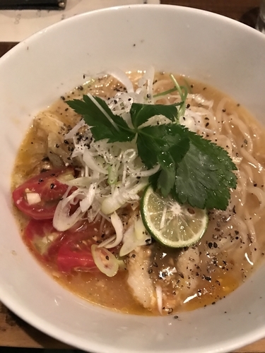 「【限定】鱧と夏野菜の冷やしそば」@日本橋 製麺庵 なな蓮の写真