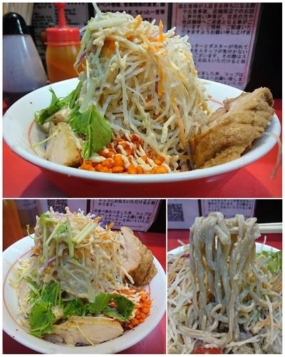 「冷し中華（少なめ）＋豚1枚」@千里眼の写真